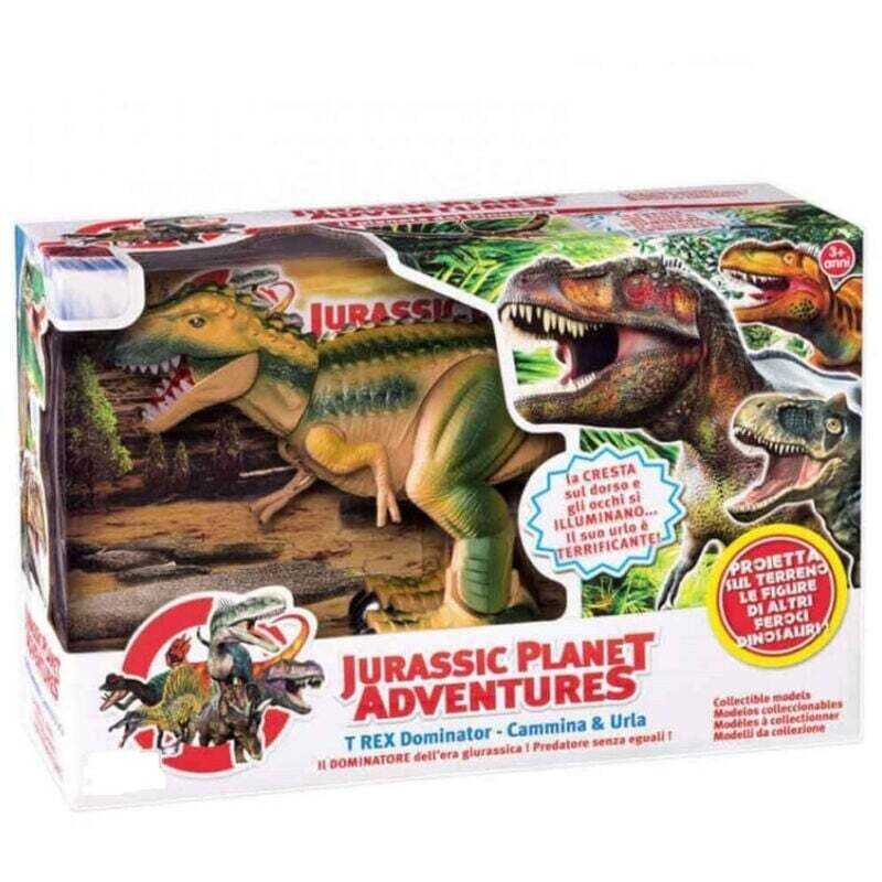 Laufender T-Rex-Dinosaurier mit Lichtern, Geräuschen und Bewegungen, Kinderspielzeug – - Ymyny