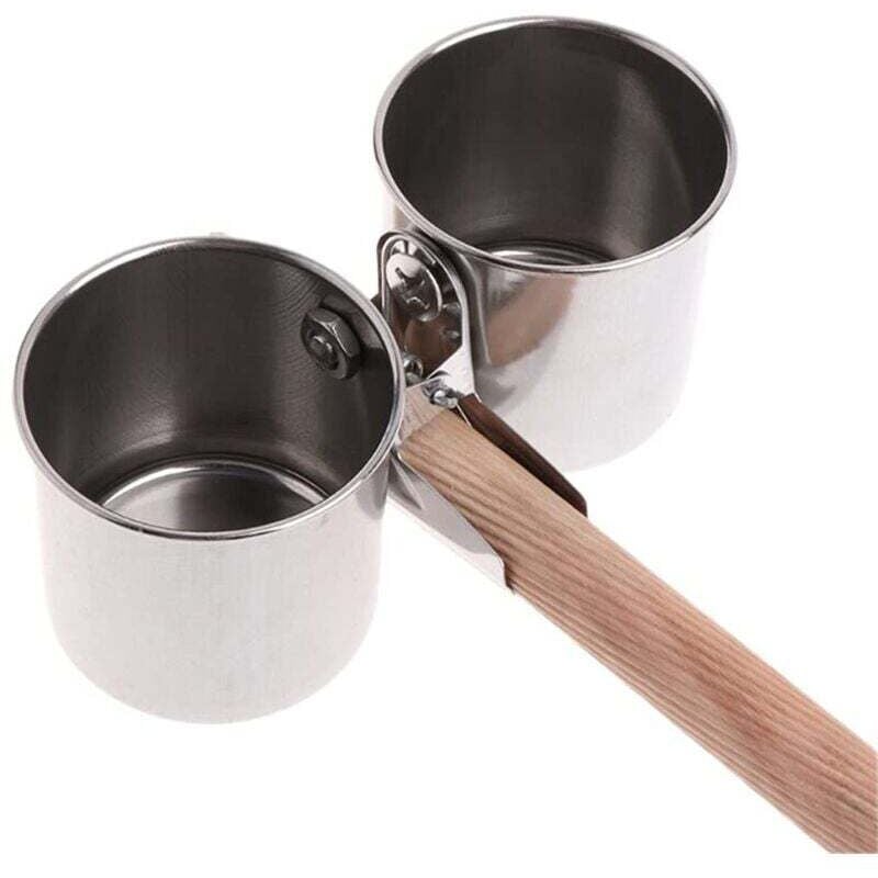 YMYNY Papageien-Futternäpfe – sehr stabiler stationärer Futternapf aus Edelstahl mit Clips für Vogelkäfigzubehör, Vogelfutterspender für drinnen und