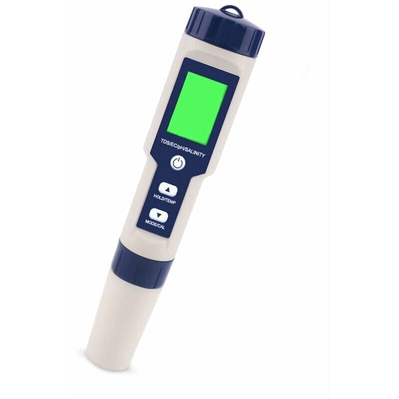 PH-Meter, 5-in-1-PH/TDS/EC/ORP/Temperaturmessgerät-Tester, Wasserqualitätsmonitor-Tester für Pools, Hydrokultur, Trinkwasser, Aquarien - Ymyny