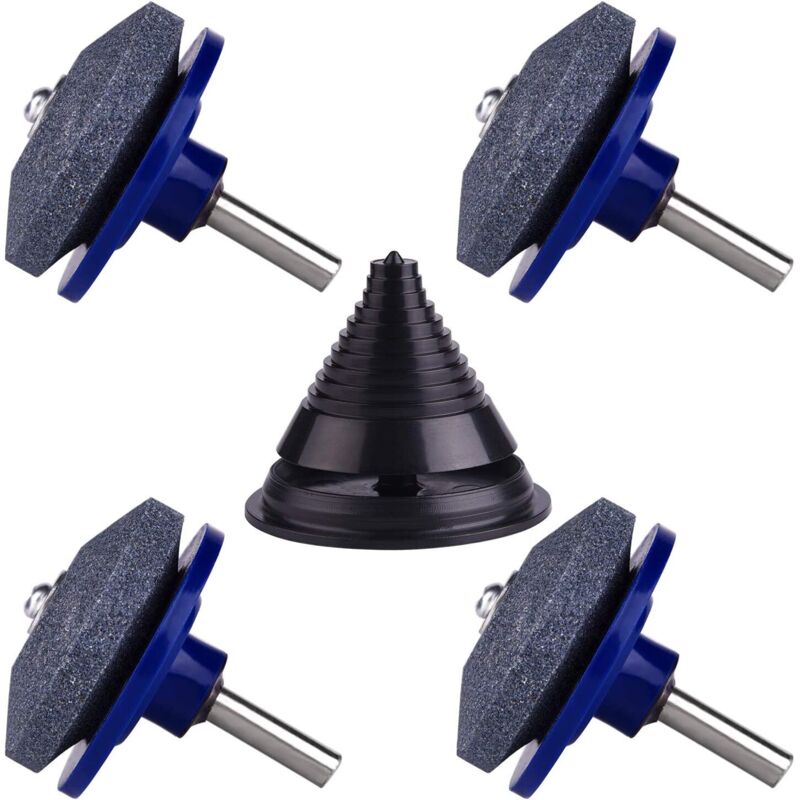 Rasenmäher-Klingenschärfer-Pakete, Rasenmäher-Zubehör mit 1 Stück Klingenausgleichs-Kit, Rasenmäher-Klingenschärfwerkzeuge - Ymyny