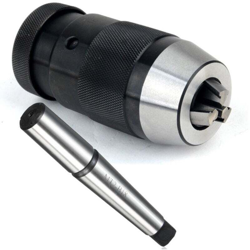 Selbstspannendes Bohrfutter für Drehbank, Bohrmaschine, Säule, 1-16 mm, B18 + 2 Mt Aufsatz - - Ymyny