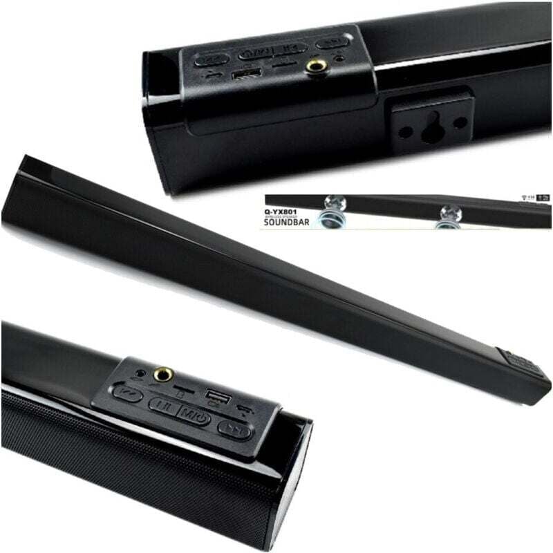 Soundbar Bluetooth Soundbar Kabellos 5wx2 Wiederaufladbare Fernbedienung Q-yx801 - - Ymyny