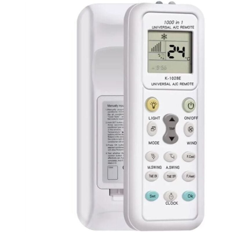 YMYNY - Universal-Fernbedienung für Klimaanlagen, Universal-Fernbedienung für Klimaanlagen, Universal-Fernbedienung für Klimaanlagen, kompatibel mit