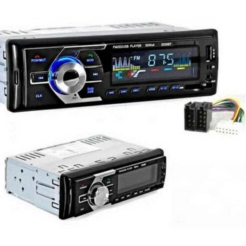 Ymyny - Autoradio Stereo Per Auto Bluetooth Radio Fm Musica Mp3 Sd Usb Mmc Card 2035bt -