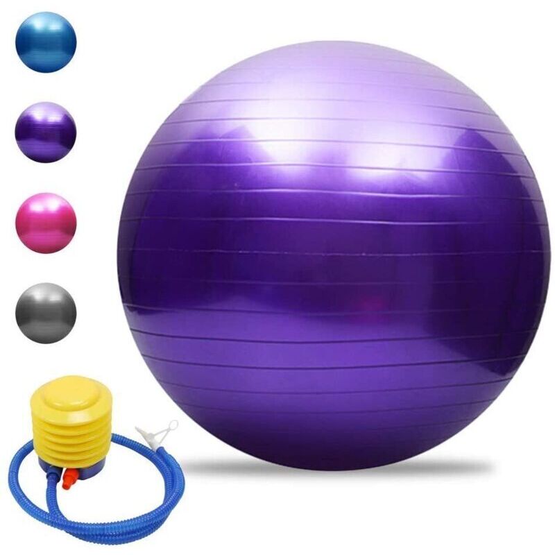 Yogaball, platzfest, verdickt, Stabilitätsball, Balanceball, Pilatesball, Barre-Ball, Physiotherapieball, Gymnastikball, Geschenk, Luftpumpe