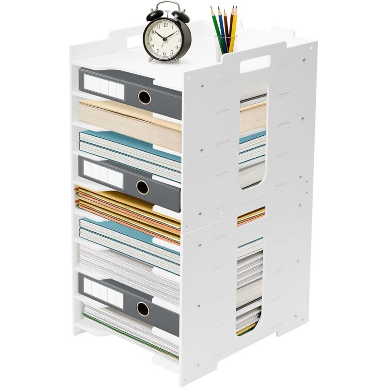 YORKING Stapelbare A4-Briefablage aus Vliesstoff - Praktische Dokumentenablage für Büro, Schule & Homeoffice - Büro-Organizer mit Mehreren