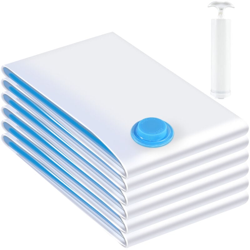 Youyijia Vakuumbeutel für Kleidung Bettdecken Jumbo Durchsichtig Vakuumierbeutel Staubsauger Vakuumierbeutel für Kleidung 100 cm x 85 cm (6)