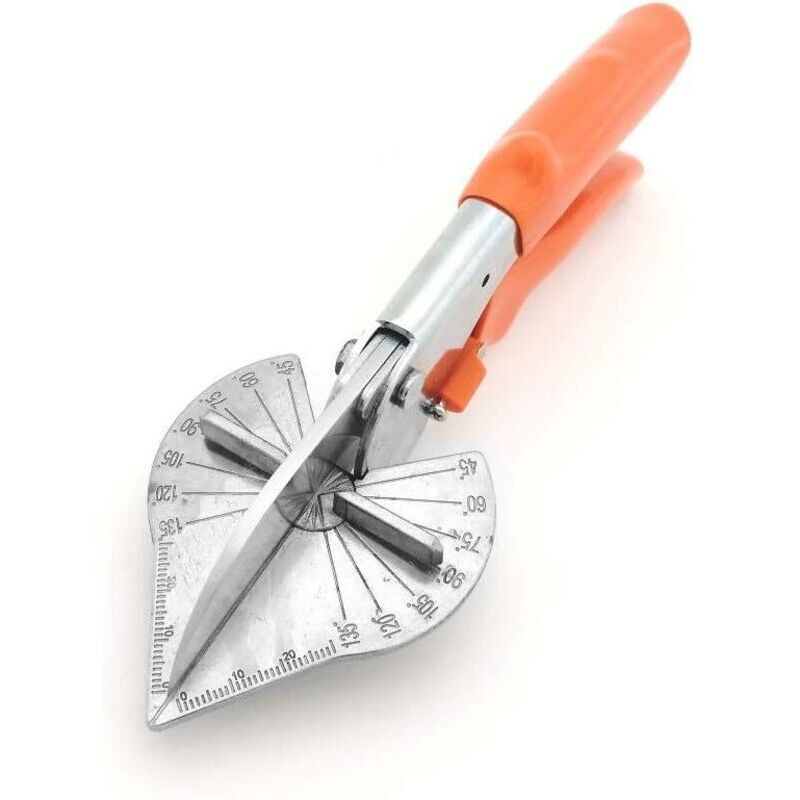 Zange, Schergelenk, Gartenschere, Mehrwinkel-PVC-Polymerschere zum Schneiden von PE, PVC, PPR, Rohren, Ästen, Drähten und Winkeln von 40 bis 135 Grad