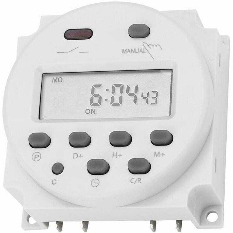 Jalleria - Zeitschalter, 12 v dc, 16 a, programmierbarer digitaler elektronischer LCD-Zeitrelaisschalter, LCD-Digitalmikroskop, Mikrosteuerung,