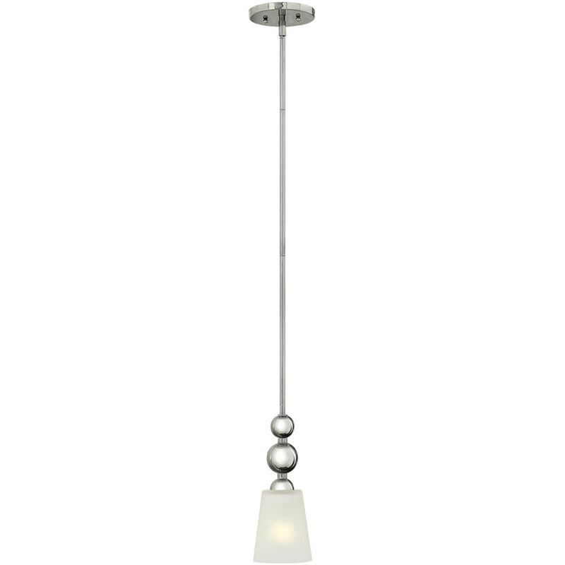 Zelda - 1 Lichtdecke Mini Anhänger poliertes Nickel, E27 - Elstead
