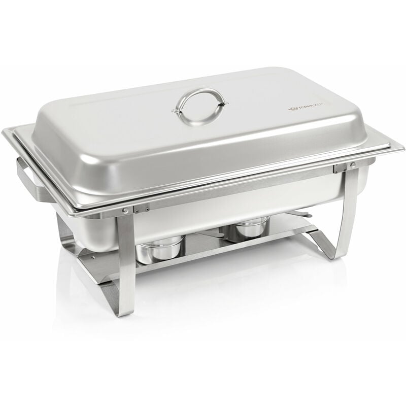 Mahlzeit Chafing dish 'Nancy' mit 1x 1/2 + 2x 1/4 gn Warmhaltebehälter Essen, Wärmebehälter