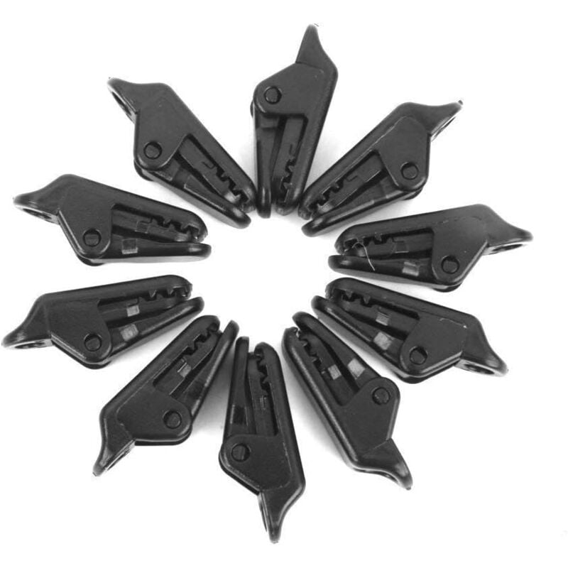 Memkey - Zelt Snaps Markise Wind Seil Klemme Super Grip Plane Clips Instant Clip Markisen Zelt Spann Clip für Outdoor-aktivitäten 10 Stück