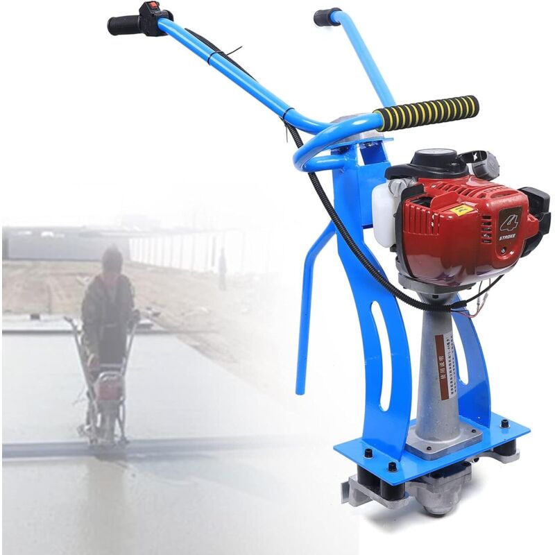 Zement Vibrationsmaschine Beton Vibrator Maschine 4-Takt Zement Vibrator Vibrationslineal Estrich Beton Vibrationsmaschine 900W mit Griff
