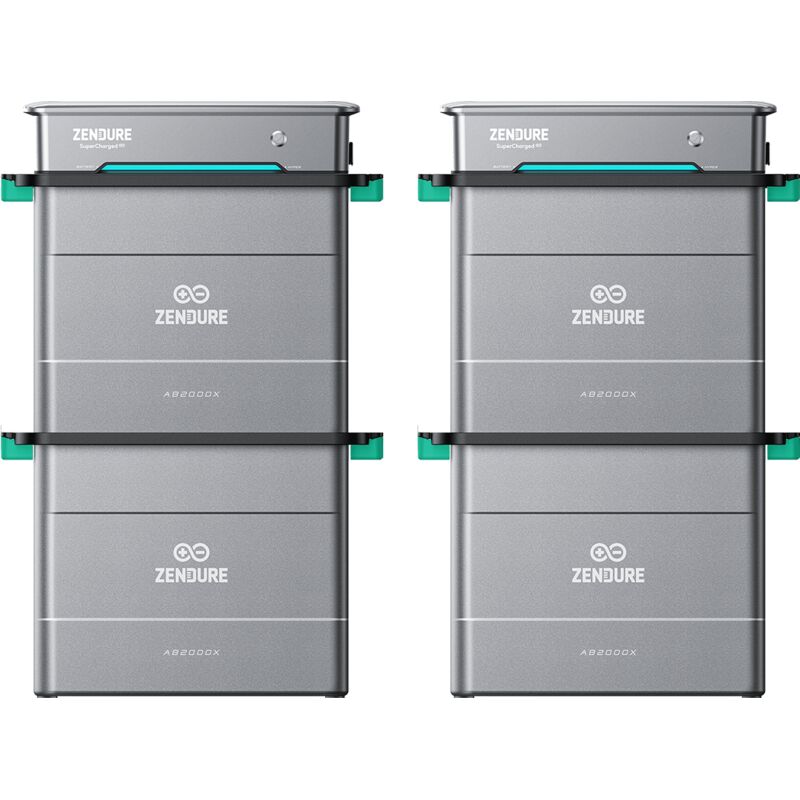 Zendure SolarFlow Hyper 2000 – Balkonkraftwerk mit Speicher, 1800W Solar, 1200W bidirektionales AC, integrierter Mikrowechselrichter, 1200W Ausgang,