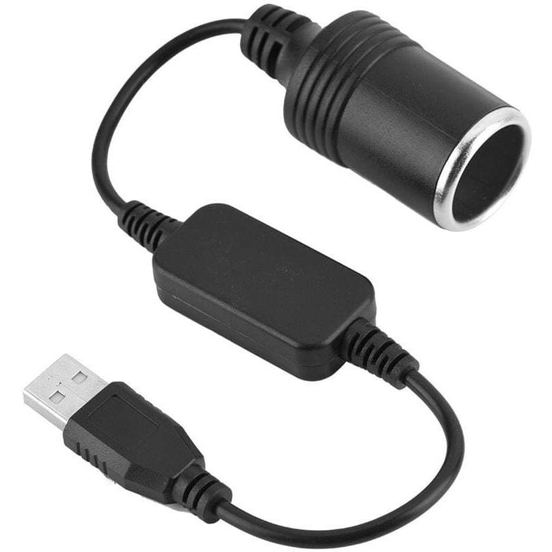 Zigarettenanzünder-Adapterkabel, USB-Anschluss auf 12-V-Zigarettenanzünderstecker