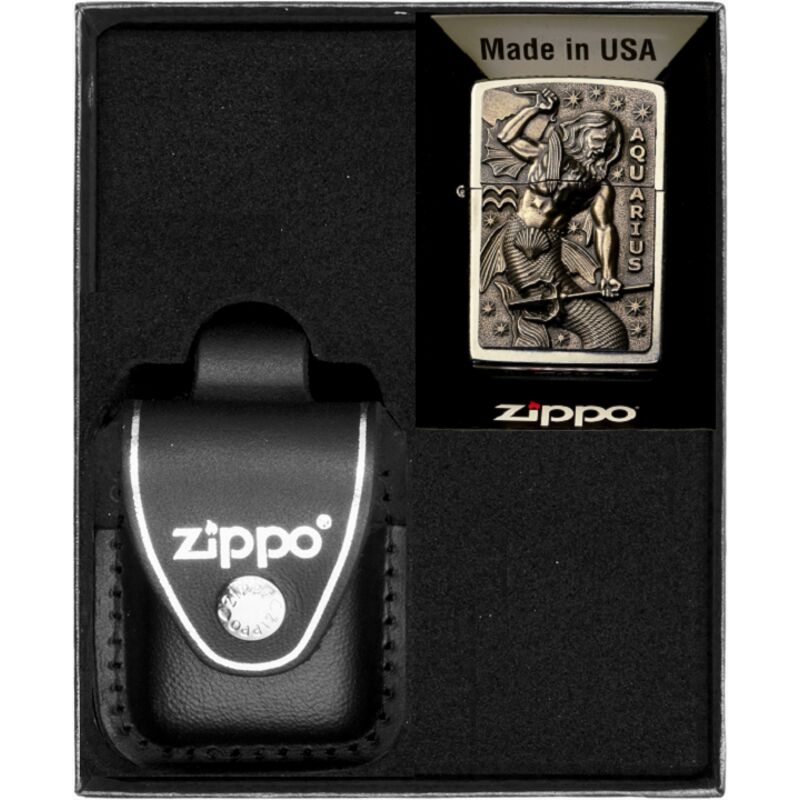 ZIPPO Feuerzeug Set Sternzeichen Wassermann Wassermann Geschenk Nr. 3