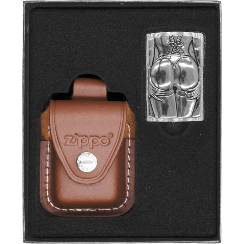 ZIPPO Feuerzeug Set STOCKING GIRL TRICK Geschenk Nr. 2