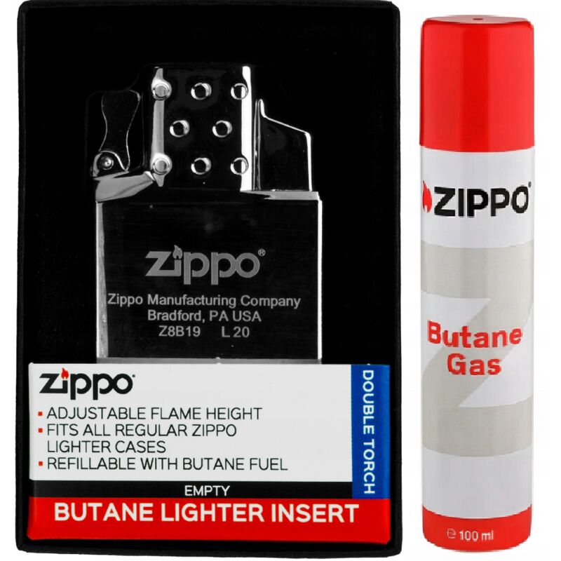 ZIPPO INSERT 1 JET Glüheinsatz + ZIPPO Gas 100ml Zubehör
