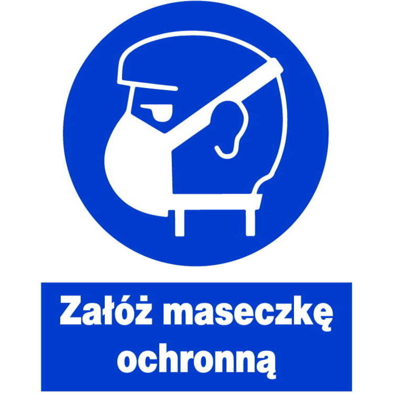 ZNO-29 - PFLICHTZEICHEN - Tragen Sie eine Schutzmaske