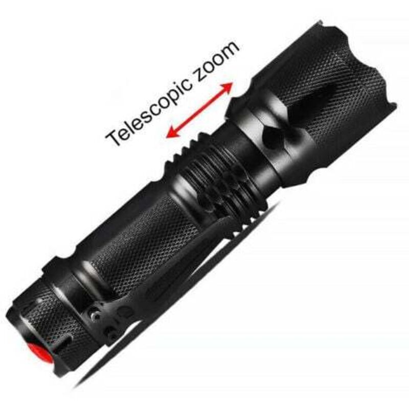 Zoom-Fokus-Taschenlampe, L2-Taschenlampe, tragbare Mini-Taschenlampe, wiederaufladbare starke Taschenlampe