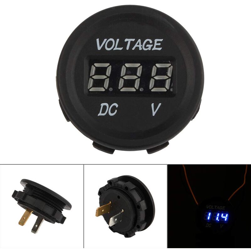 Zoternen - 12 V-24 v Auto Motorrad led dc Digital Display Voltmeter Wasserdicht Meter zy für Volt Display 12 v dc v Display 12 v Digital dc v Anzeige