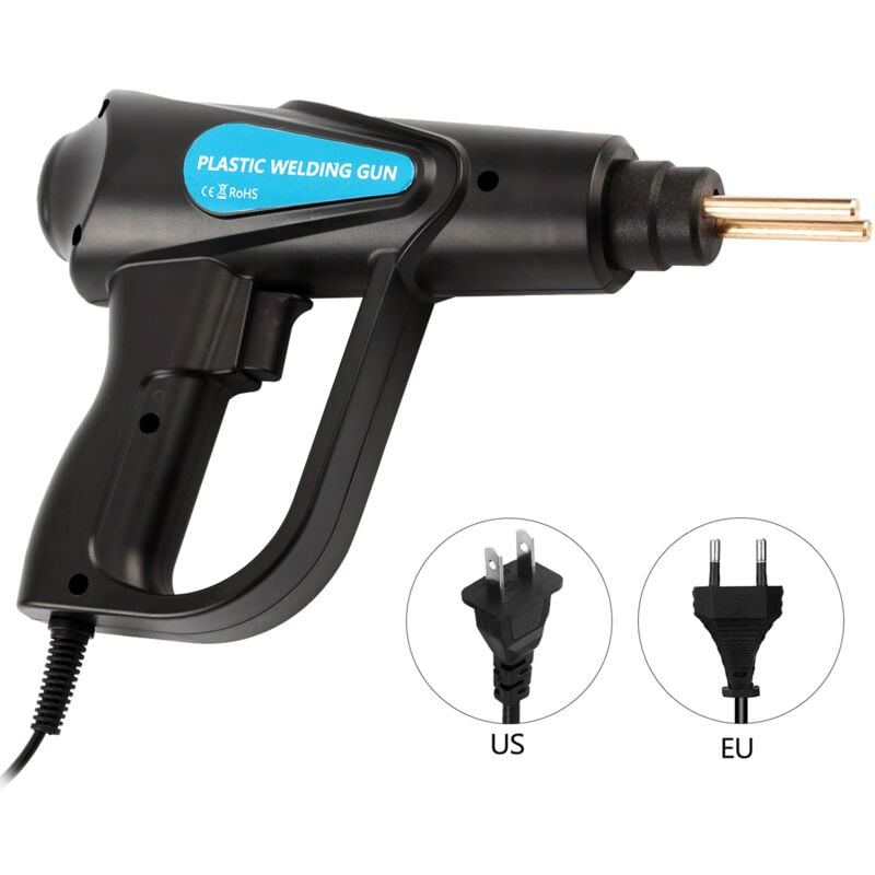 Zoternen - 70-W-Heißhefter, Auto-Stoßstangen-Reparaturset für Kunststoff-Schweißgerät, 4 Arten von