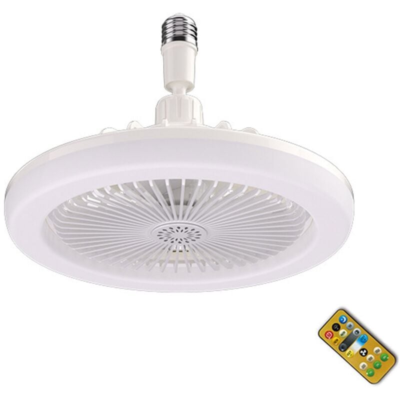 Zoternen Deckenventilatorlampe, Deckenventilatorleuchte, E27 Deckenventilator-Kronleuchter, Leiser Deckenventilator mit Licht und Fernbedienung,