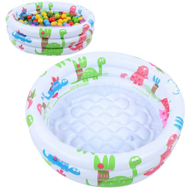 Zoternen - Kinderschwimmbecken, rundes aufblasbares Schwimmbecken, 60 cm aufblasbares Planschbecken, Planschbecken, rundes Planschbecken,