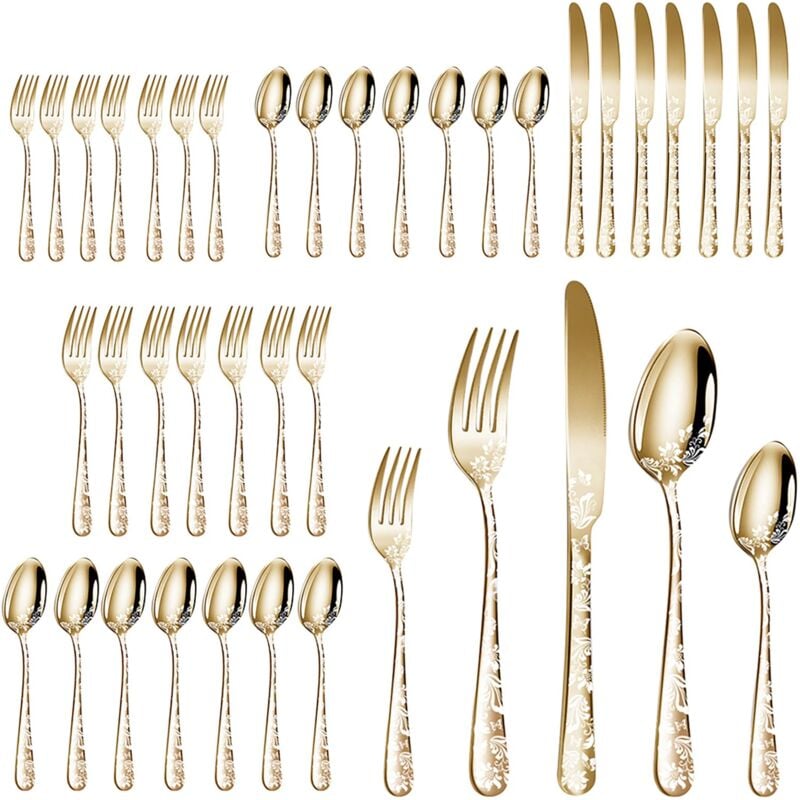 Zoternen - tikatarer Küchenutensilien-Set, 40-teiliges Besteck-Set, Utensilien-Sets, Besteck-Set, Utensilien-Set für Zuhause, Küche, Restaurant,