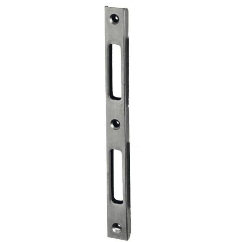 Grundmann - Schließblech 3/PSR einfräsbar für Falle/Riegel, 210 x 20 x 10 mm, 1 Stück Zubehör Beschläge Einstemmschlösser