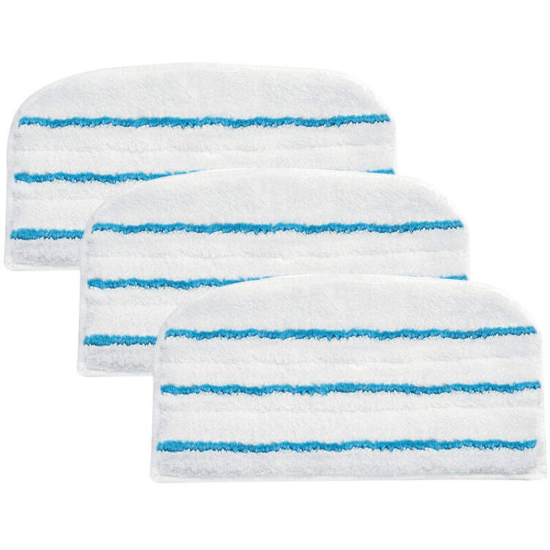 Dampfmopp-Zubehör, 3 Mikrofaser-Pads für Dampfreiniger, 17,5 x 30,5 cm, kompatibel mit BLACK+DECKER Dampfmopps, FSM1610, FSM1630, FSM1300, SMH1621