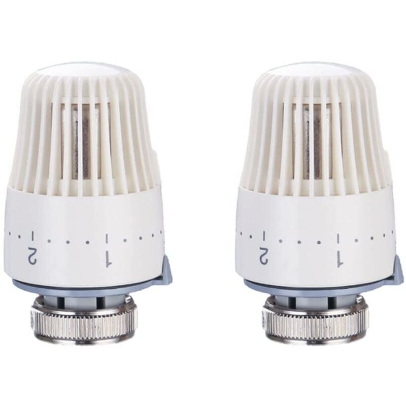 Zubehör für Heizgeräte Thermostatkopf M30 x 1,5 Heizkörper Nullstellung Ventil Heizen Frostschutz Zubehör für Heizgeräte(2PCS)