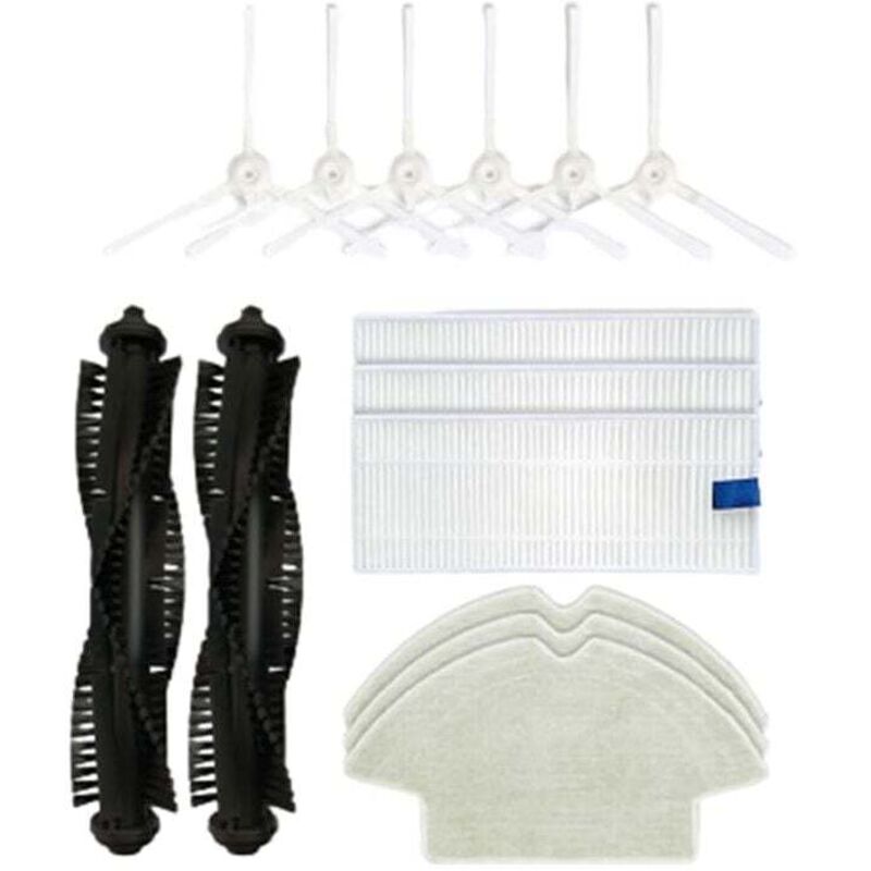 Zubehör für Rowenta X-plorer Series 75 RG7687 Roboterstaubsauger, Ersatzzubehör für Rollenbürsten-Seitenbürstenfilter, kompatibel mit Rowenta