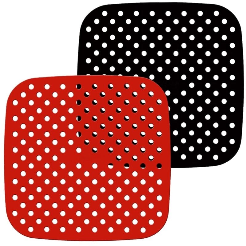 Tlily - Wiederverwendbare Air Fryer Liner Air Fryer Matten Air Fryer Zubehör für Cosori, Instant Vortex, Power xl, Ninja 7,5 Zoll