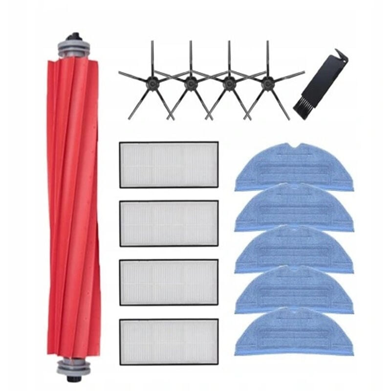 Zubehör für Xiaomi Roborock S7/S7 Plus/S7 MaxV/S7 MaxV Ultra/S7 Pro Ultra/T7S/T7S Plus/G10 Saugroboter, mit Hauptbürste, Reinigungstüchern,