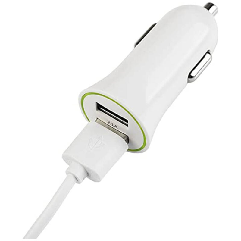 Zubehör Kompatibel - Movitel Dual Autoladegerät 2X USB-A 3.100 mAh Blanco