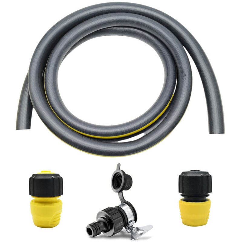 Zubehörset für Dampfreiniger der Kärcher SC-Serie – 1 Satz 3,6 m Wasserzulaufschlauch + 3 Anschlüsse