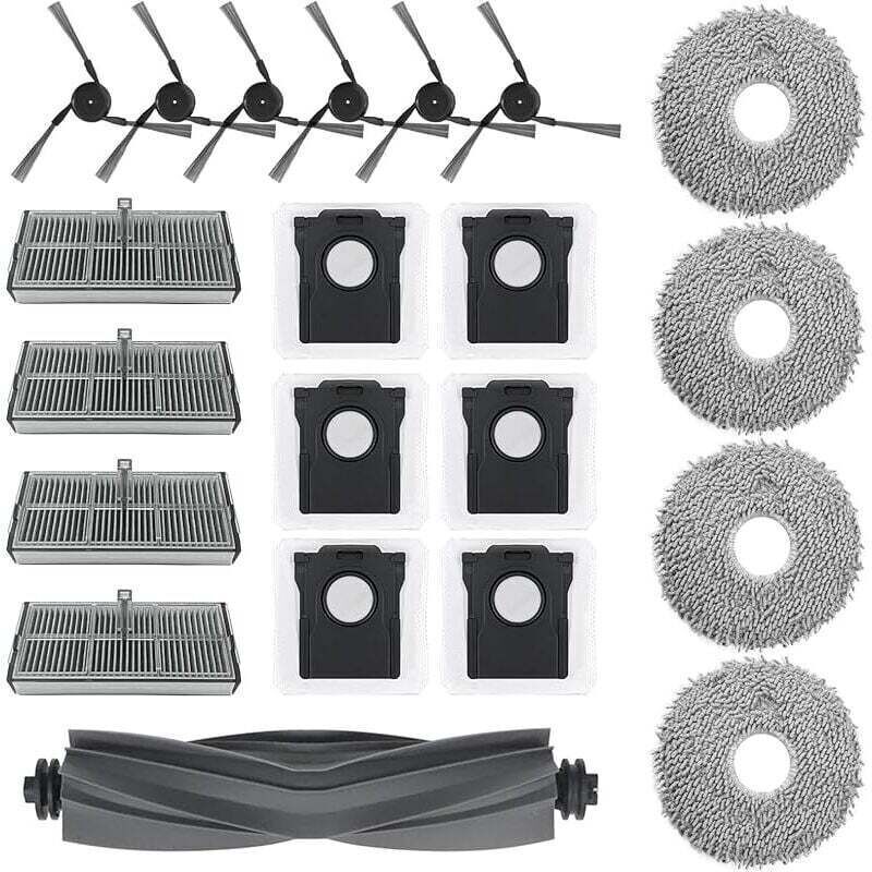 Zubehörset für Dreame X40 Ultra Complete / L40 Ultra, 21 Ersatzteile für den Dreame X40 Ultra Saugroboter mit 1 b