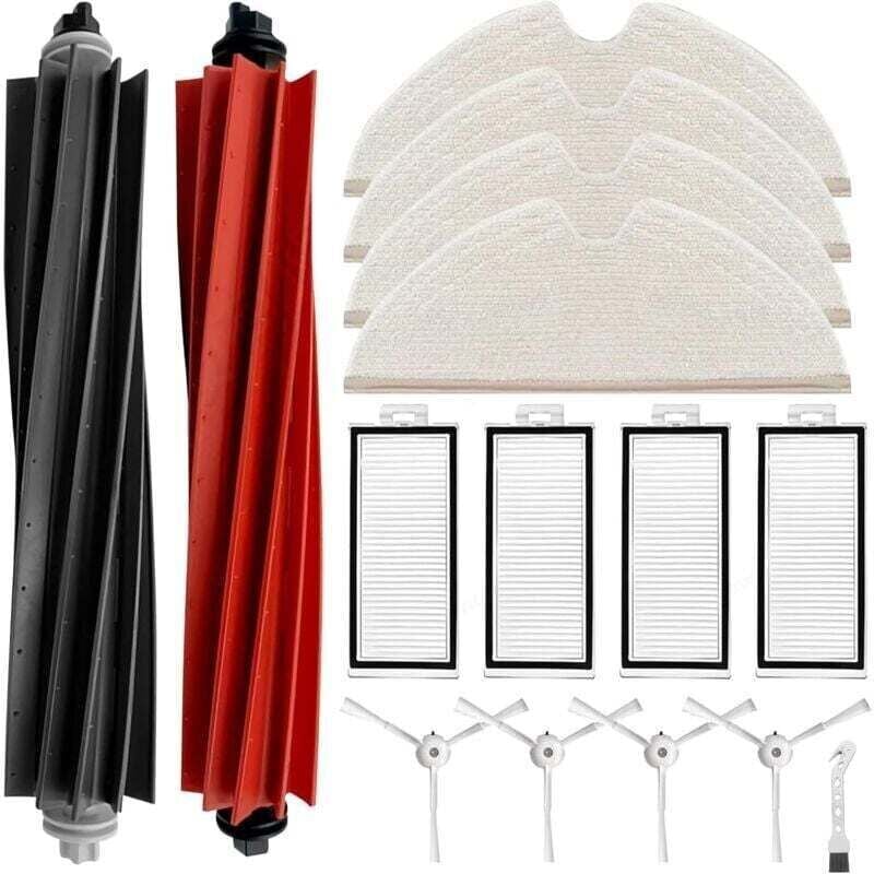 Zubehörset für Roborock Q8 Max/Q8 Max+/Q5 Pro Saugroboter – Ersatzteile für Roborock Q8 Max/Q8 Max+/Q5 Pro Saugroboter – 2 rotierende Bürsten, 4