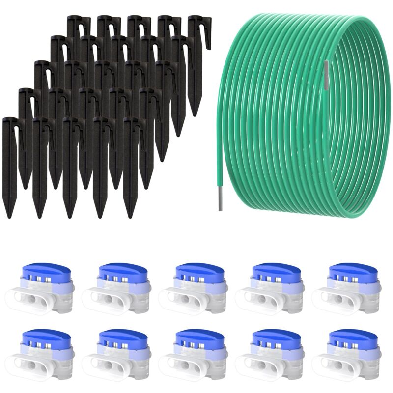 Zubehör Reparatur-Set Mähroboter 10m Begrenzungskabel + 10x Verbinder+ 25x