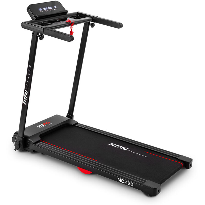 Ultrakompaktes Klappbares Laufband, 1–14 km/h mit App-Anbindung FITFIU Fitness MC-160C
