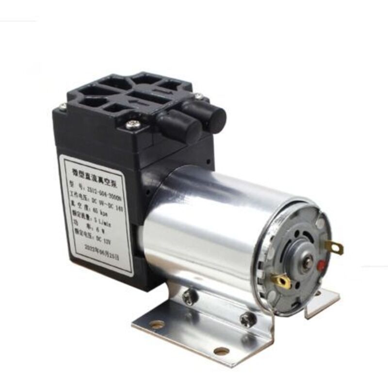 Z512-604-3000N 12V Mini-Vakuumpumpe, Unterdruck-Saugpumpe, Förderleistung 5 l/min, 65–120 kPa, mit Ständer