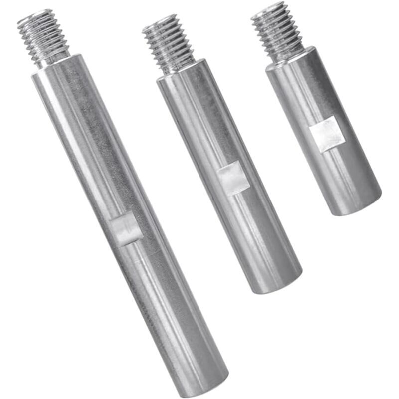 ZVD - 3 x M14 Stainless Steel Angle Grinder Extension Rod Angle Grinder Extension 75 mm 100 mm 140 mm M14 Thread Adapter for Polishing and Grinding