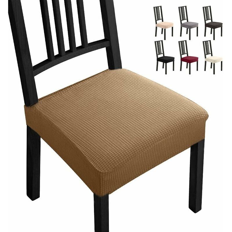 ZVD 4-teilige Stuhlhussen für Esszimmerstühle, universelle Passform, Spandex-Stuhlhussen, abnehmbare Stuhlbezüge, leicht zu reinigen, langlebig