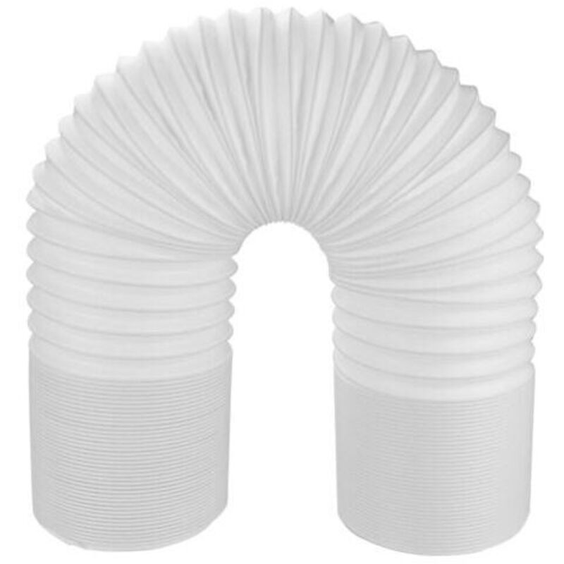 ZVD- Abluftschlauch für mobile Klimaanlage - 150mm x 0,5m (verstärktes PP, Stahlrahmen, ausziehbar, rechts abbiegen) - Zubehör für mobile Klimaanlagen