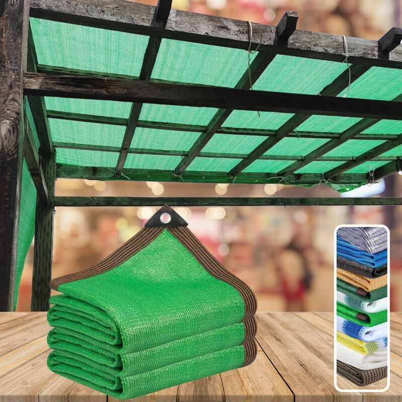 ZVD Balkon-Sichtschutz, Gartenblick im Freien, 2 x 5 m HDPE-Sichtschutz für den Garten, rechteckig, Sonnenschutz, Schattentuch, 90 % Anti-UV,