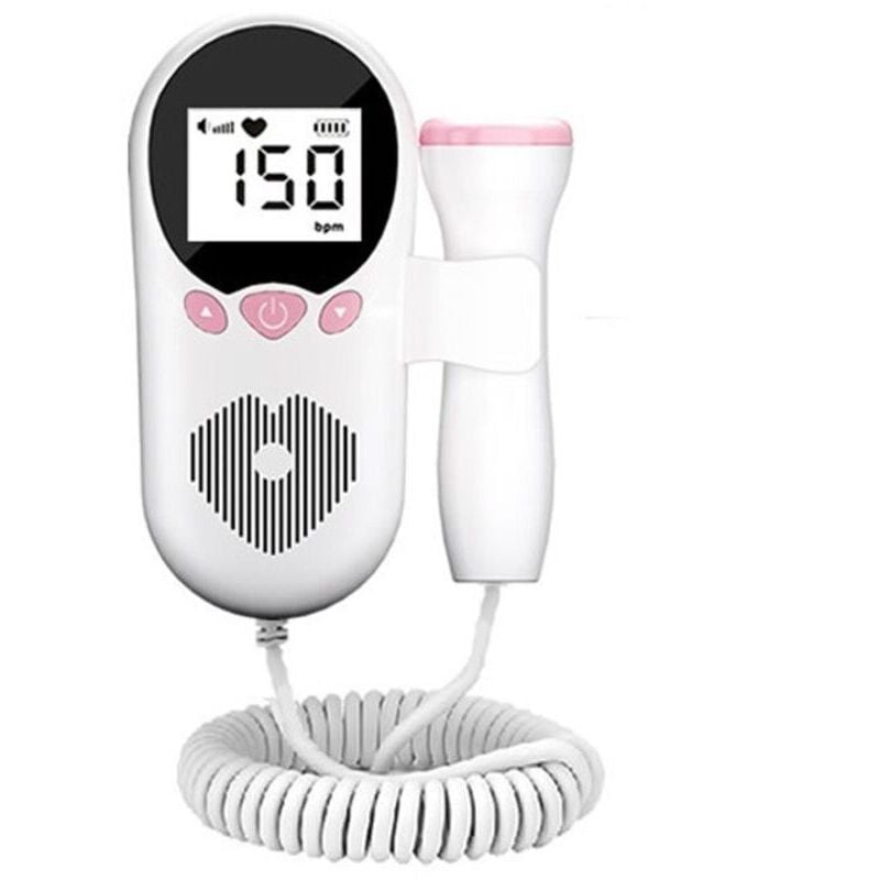 ZVD-Fetal Doppler Baby-Herzfrequenzmessgerät (für Schwangere) - 50-230 Schläge pro Minute, 3 MHz Messbereich, Fetaler Herzfrequenzdetektor - mit