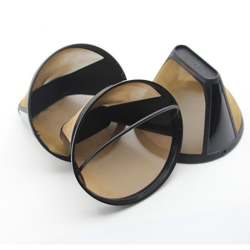 ZVD - Filtre à café en acier inoxydable 304, filet à café doré, sortie de séparation de l'eau et de la poudre, infuseur à thé, filtre pour machine à