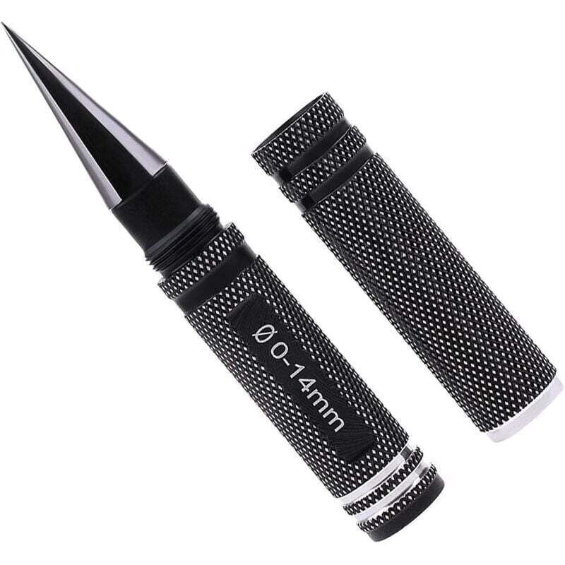 ZVD-Lochstanzer, Karosserie-Lochöffner, Reibahle, erweiterbar, 0–14 mm, Bohrer, Heimwerkerwerkzeug mit Größenanzeige für RC-Auto, Boot, Flugzeugmodell