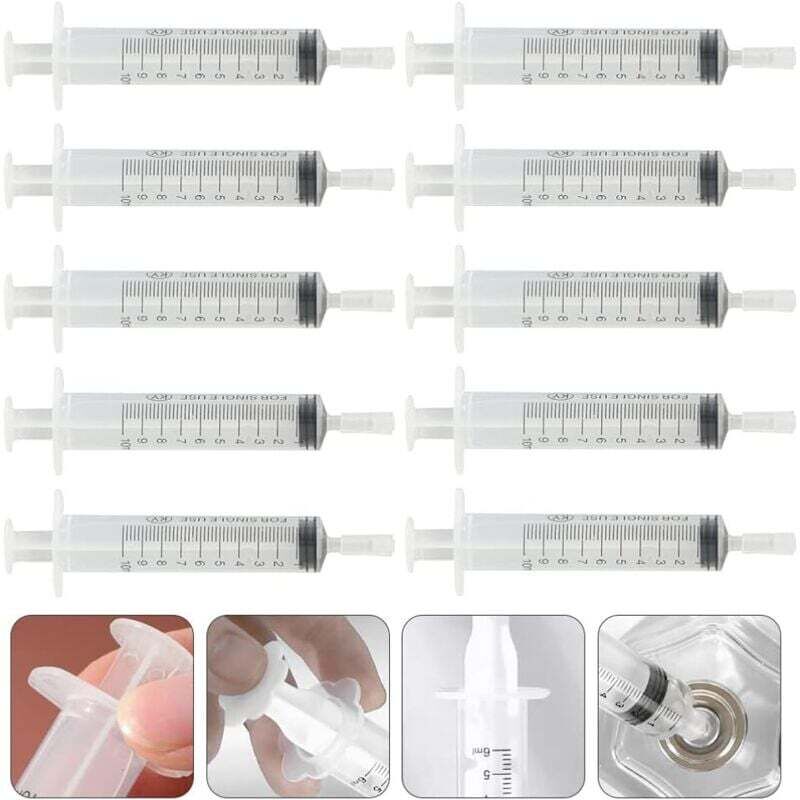 ZVD - Pulvérisateur, Lot de 10 extracteurs de parfum de 10 ml, pompe à seringue, distributeurs de parfum pour remplir des bouteilles de parfum